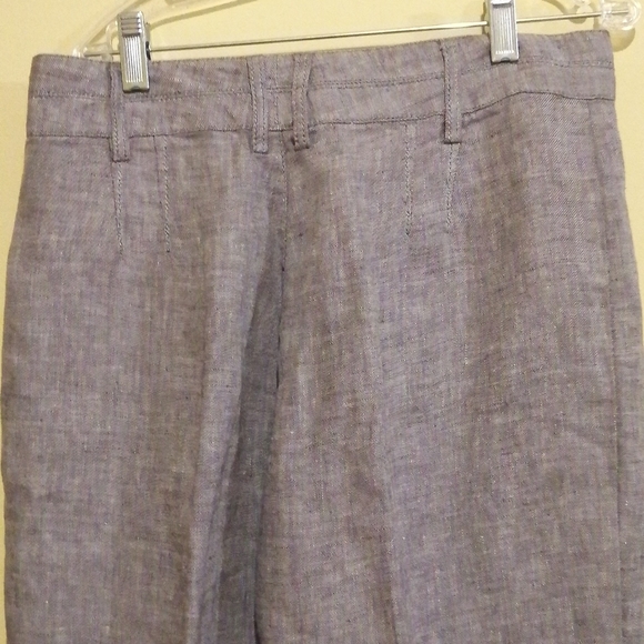 NWT, InWear   , ladies linen ,dark and light grey blend,  trouser, size US 6 - Picture 4 of 13